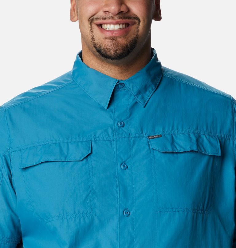 Men's Columbia Silver Ridge 2.0 Long Sleeve Shirts Blue | Plus Size CA-C4L68